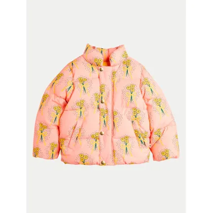 Zdjęcie Mini Rodini Kurtka puchowa Winter Flowers Aop 2471011328 Różowy Regular Fit MINI RODINI