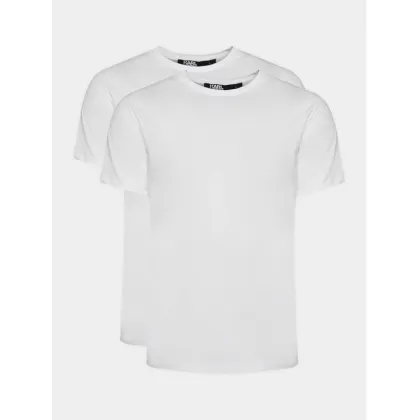 Zdjęcie KARL LAGERFELD Komplet 2 t-shirtów 765000 500298 Biały Slim Fit