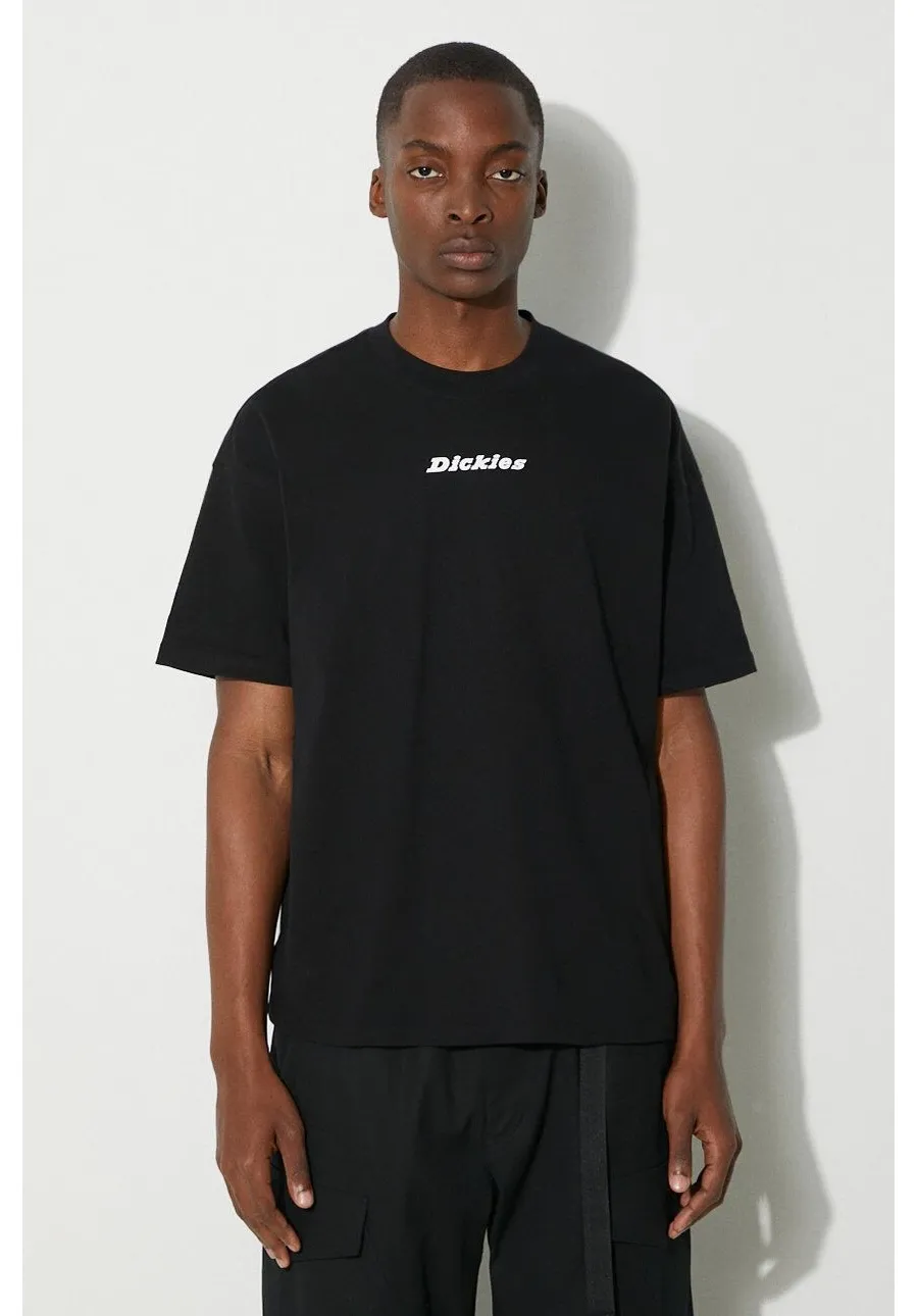 obrazek 1 Dickies t-shirt bawełniany ENTERPRISE TEE SS męski kolor czarny z nadrukiem DK0A4YRN