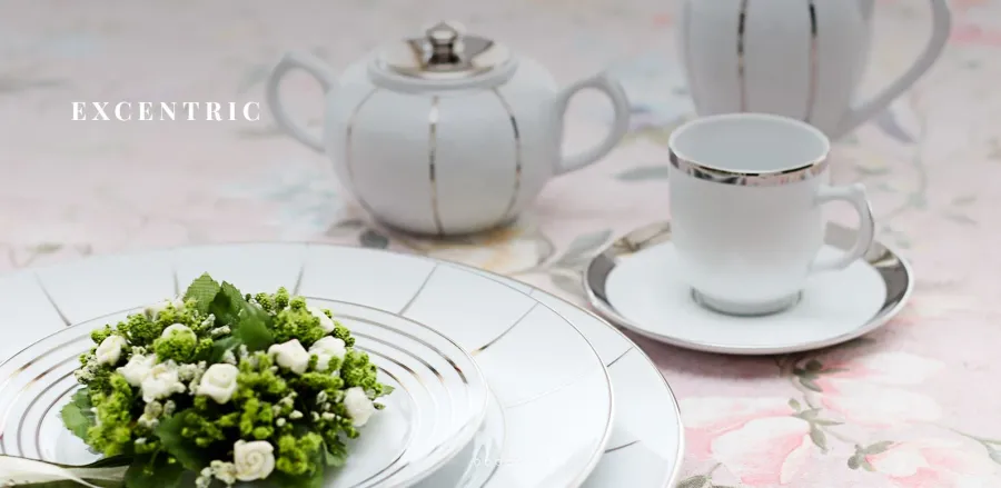 obrazek 5 Luksusowa filiżanka porcelanowa ze spodkiem do kawy
