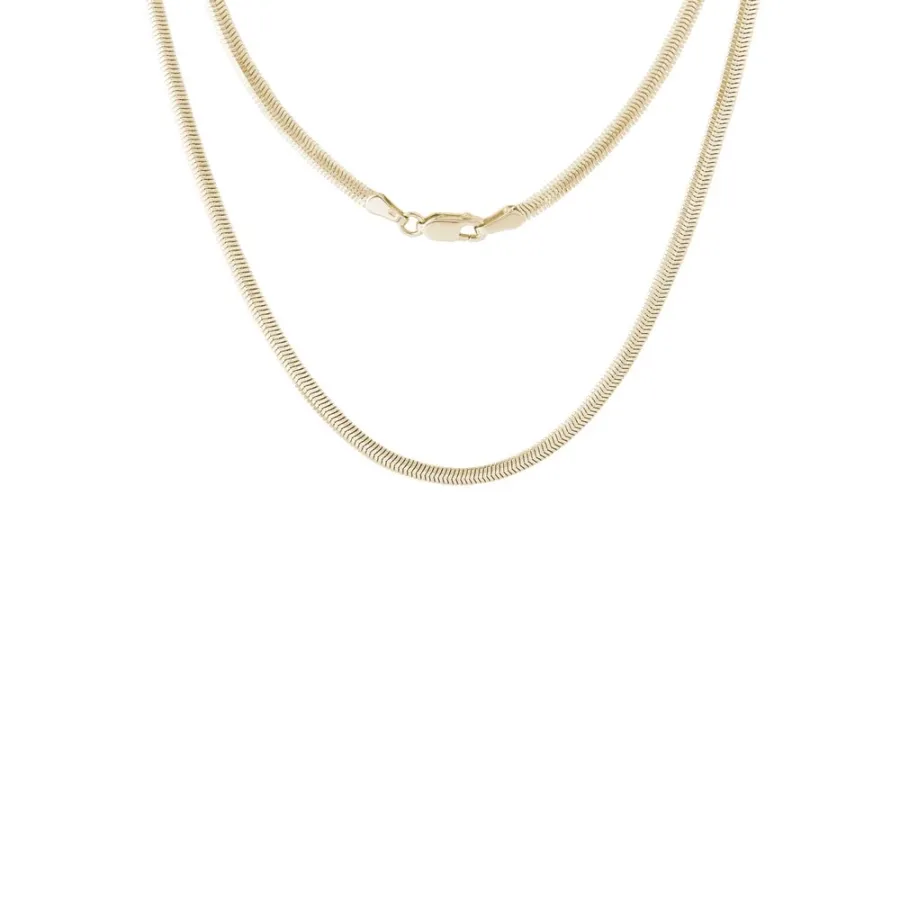 obrazek 1 Łańcuszek typu Snake z żółtego 14kt złota, długość 40 cm KLENOTA