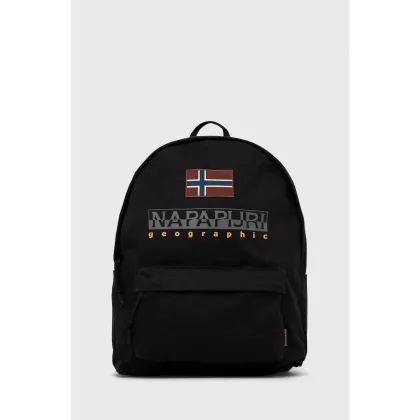 Zdjęcie Napapijri plecak kolor czarny duży z aplikacją