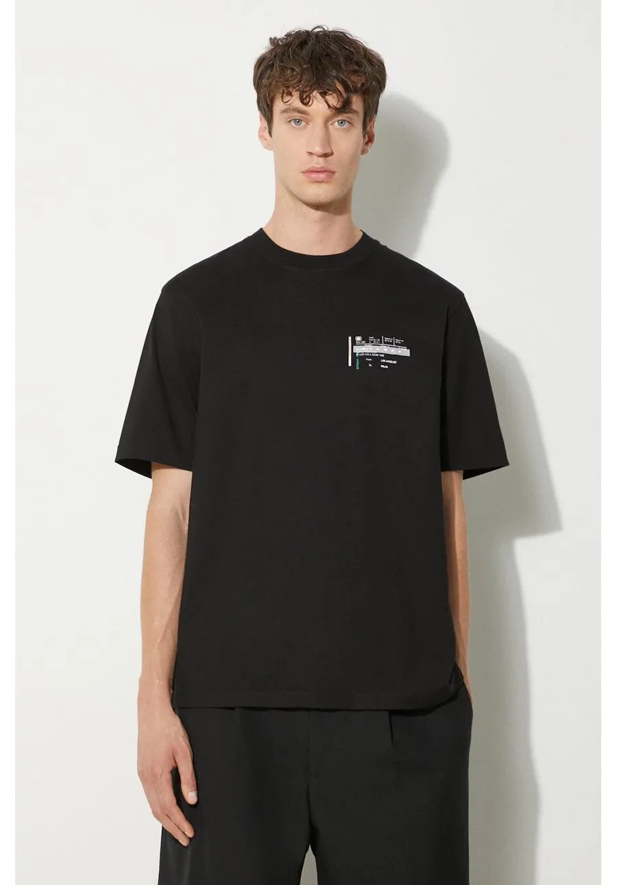 obrazek 1 STAMPD t-shirt bawełniany męski kolor czarny z nadrukiem