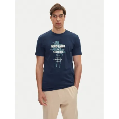 Zdjęcie Mustang T-Shirt Austin 1016490 Granatowy Regular Fit