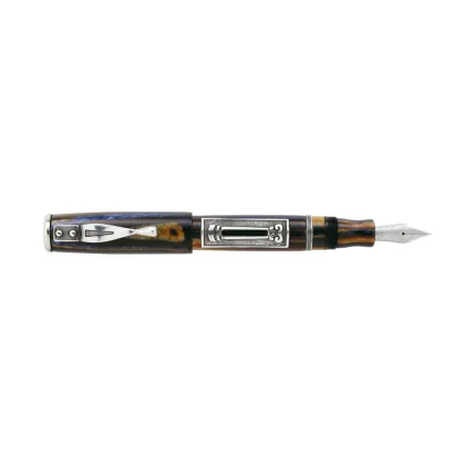 Picture Beautiful Aureus fountain pen decorated with 925 silver