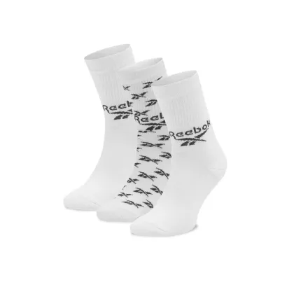 Zdjęcie Reebok Zestaw 3 par wysokich skarpet unisex Cl Fo Crew Sock 3P GG6682 Biały