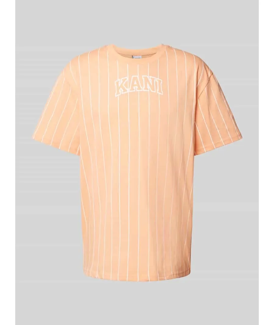 obrazek 1 T-shirt ze wzorem w cienkie prążki