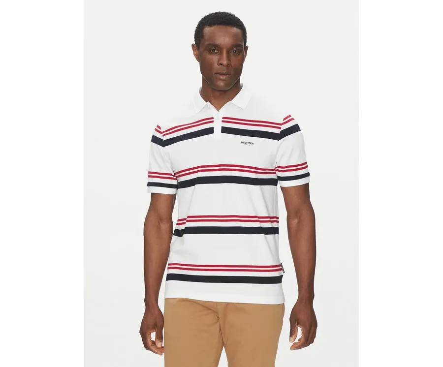 obrazek 1 Hechter Paris Polo 74016 151928 Biały Regular Fit