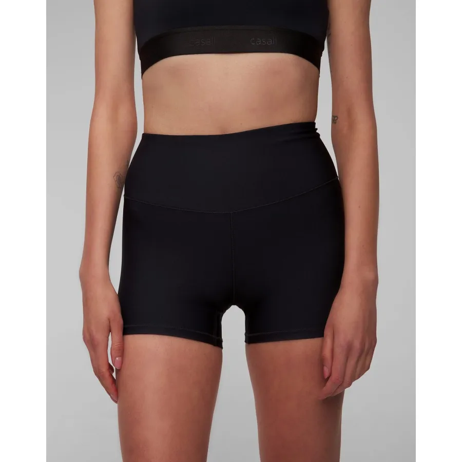 obrazek 1 Czarne Spodenki Treningowe Z Bardzo Wysokim Stanem Damskie Casall Ultra High Waist Hot Pant