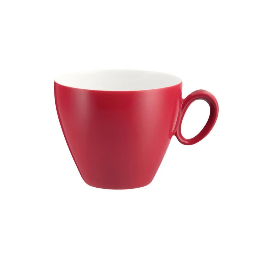 obrazek 1 Luksusowa porcelanowa filiżanka do kawy w kolorze rubinowo czerwonym - Seltmann Weiden