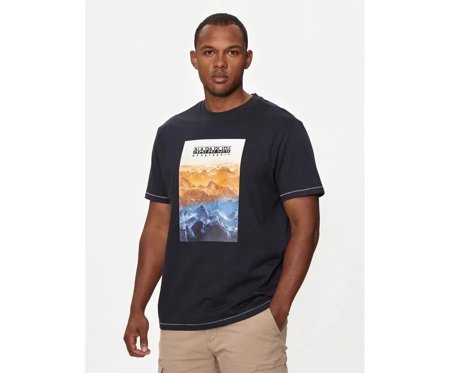 obrazek 1 Napapijri T-Shirt S-Rollin NP0A4I3D Granatowy Regular Fit