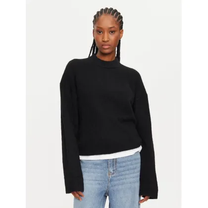 Zdjęcie Calvin Klein Sweter Textured Loose Sweater J20J224636 Czarny Regular Fit