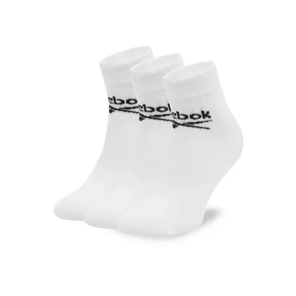 Zdjęcie Reebok Zestaw 3 par wysokich skarpet unisex R0429-SS24 (3-pack) Biały