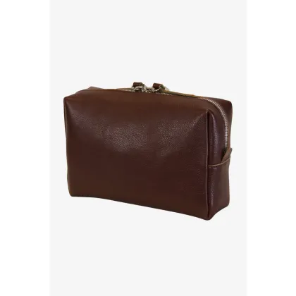 Zdjęcie Klasyczna elegancka kosmetyczka ze skóry - Terrida