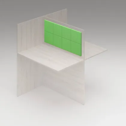 Zdjęcie Duży, Elegancki Panel Tapicerowany do Modułu Biurowego - Biuro Serwis