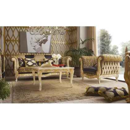 Zdjęcie Luksusowa duża sofa w stylu antycznym do salonu - Morello Gianpaolo