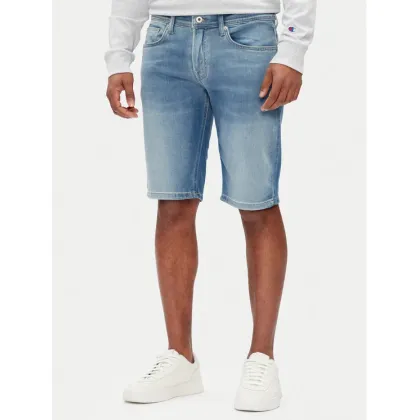 Zdjęcie Pepe Jeans Szorty jeansowe PM801075 Niebieski Slim Fit