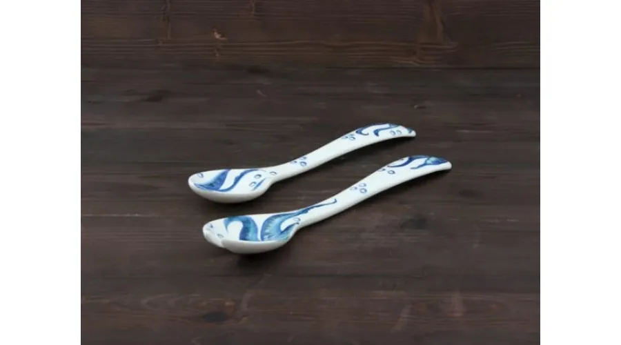 obrazek 2 Ceramiczne ręcznie malowane łyżki z ośmiornicą - Le Ceramiche