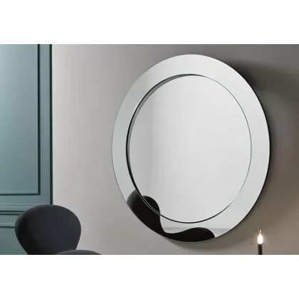 Zdjęcie Stylowe włoskie lustro ścienne z nachyloną ramą - Tonelli Design