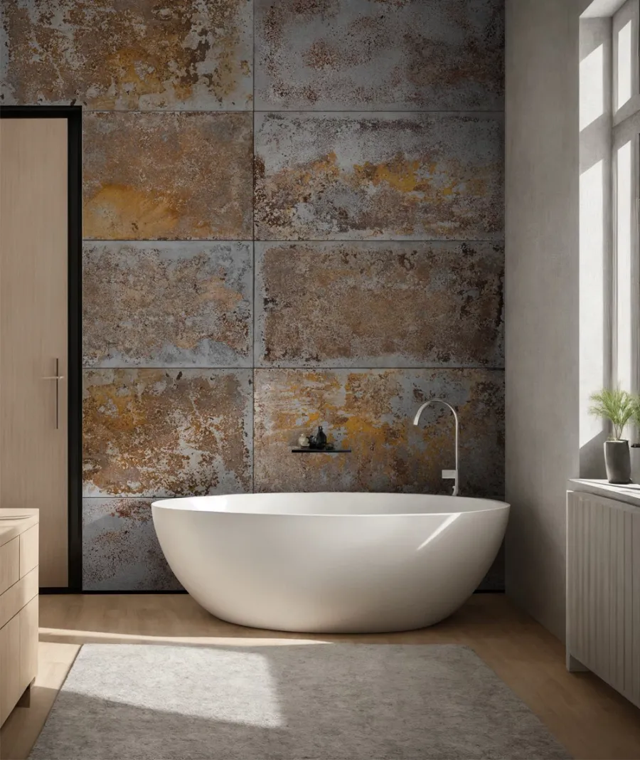 obrazek 1 100x50 cm DS - (szary corten) - płyta beton architektoniczny ultralekka