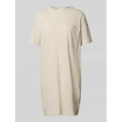 Zdjęcie Sukienka T-shirtowa ze wzorem w paski model ‘CHAARA LOVELY STRIPES’