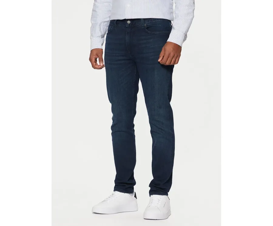 obrazek 1 Tommy Hilfiger Jeansy Bleecker MW0MW39042 Niebieski Slim Fit