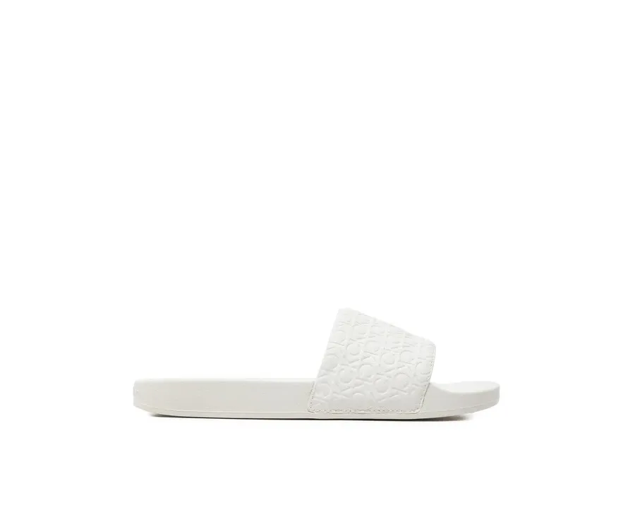 obrazek 1 Calvin Klein Klapki Slide Saff Mono HW0HW02106 Biały