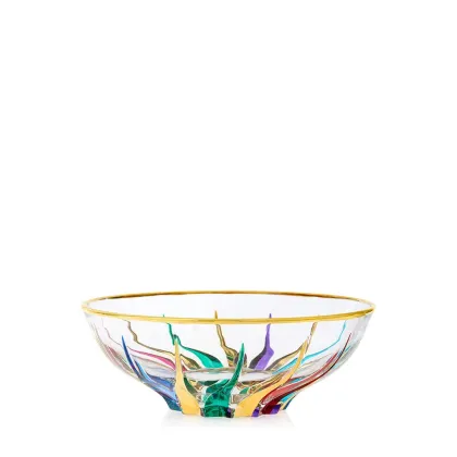 Zdjęcie Artystycznie malowana misa ze szkła murano (24,5 cm)
