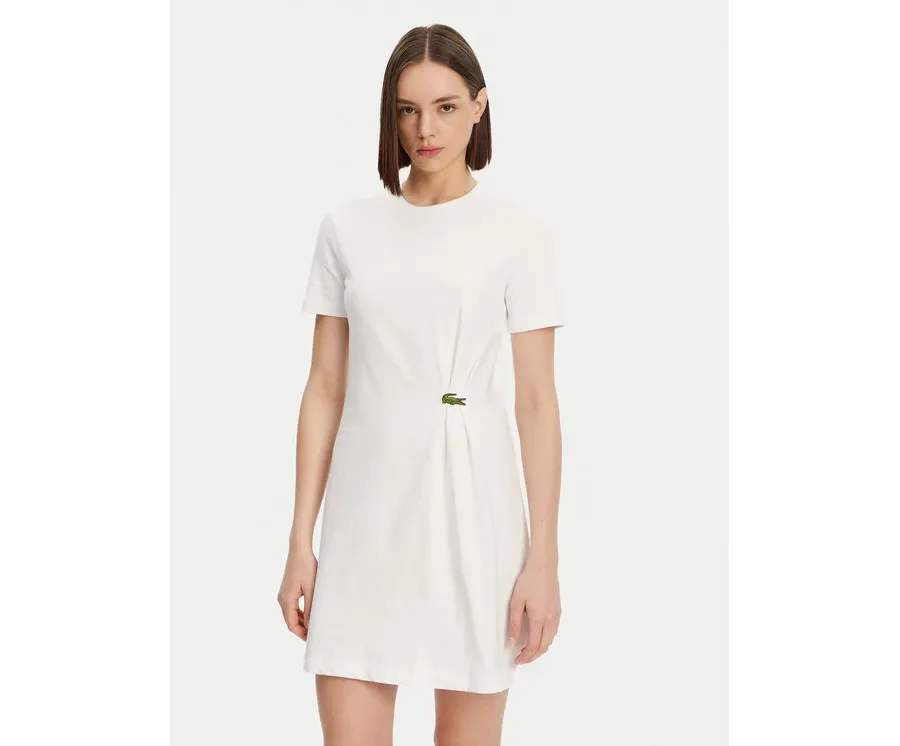 obrazek 1 Lacoste Sukienka codzienna EF0583 Biały Regular Fit
