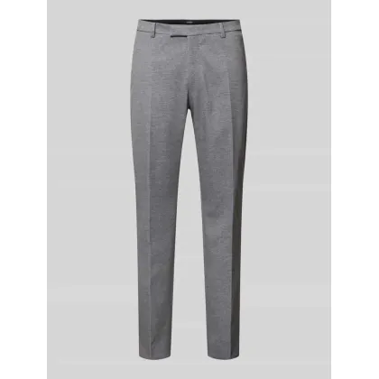 Zdjęcie Spodnie materiałowe z prostą nogawką i fakturowanym wzorem model ‘Brad’