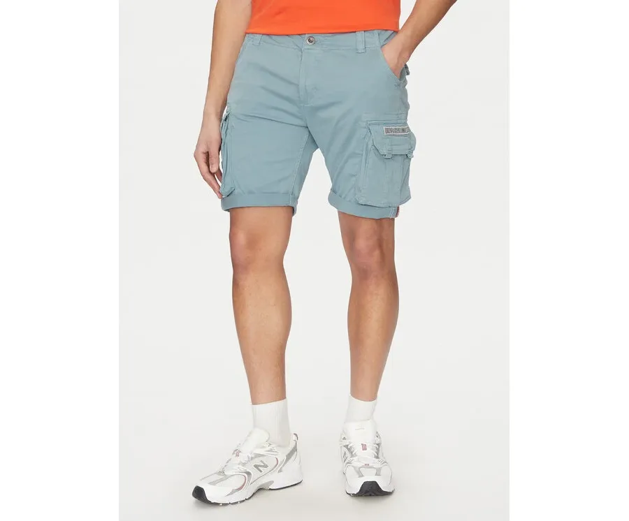 obrazek 1 Alpha Industries Szorty materiałowe Crew 176203 Niebieski Slim Fit
