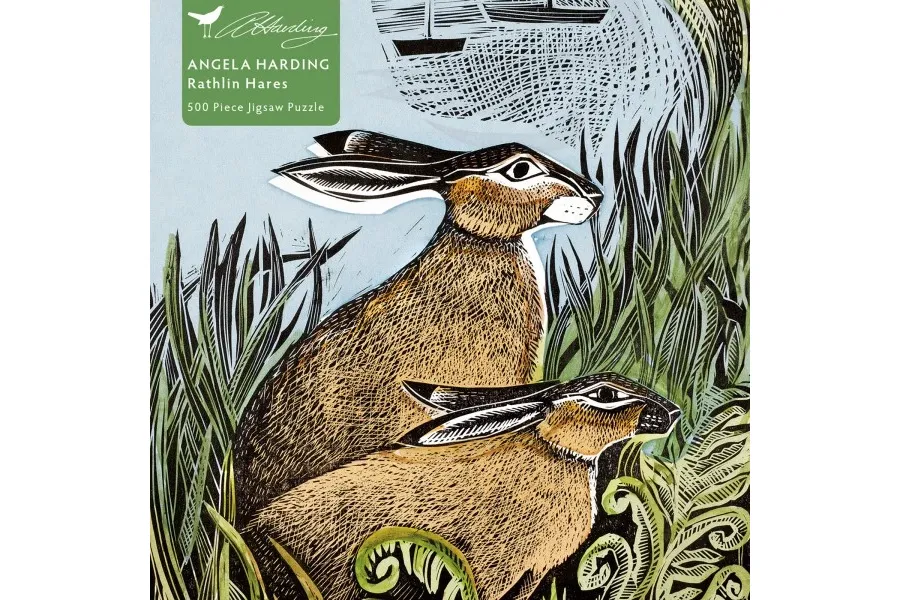 obrazek 1 Puzzle dla dorosłych Angela Harding: Zające Rathlin - Flame Tree Publishing