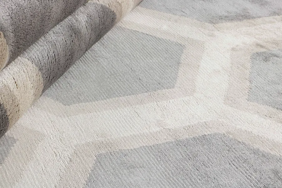 picture 4 Elegant beige-gray geometric rug - COSMOU DECOR 7052