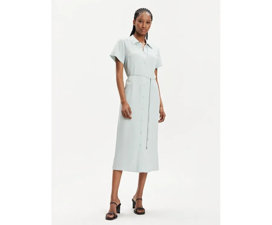 obrazek 1 Calvin Klein Sukienka koszulowa K20K206657 Zielony Regular Fit