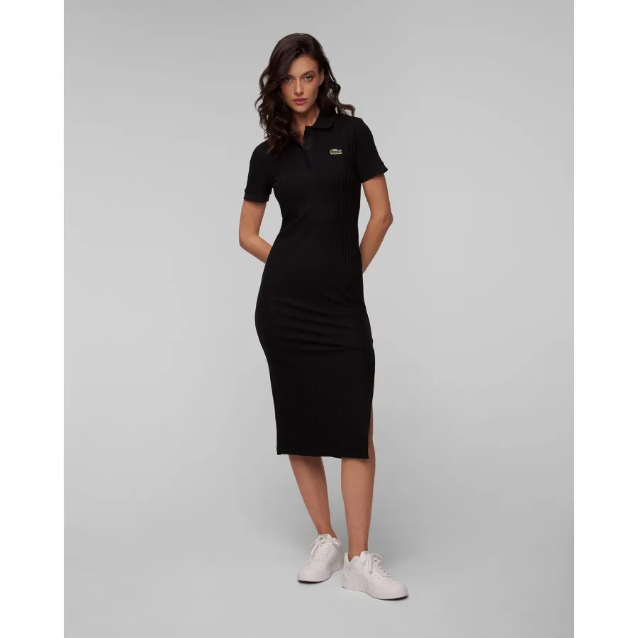 obrazek 1 Czarna Sukienka Polo Damska Lacoste Ef9129