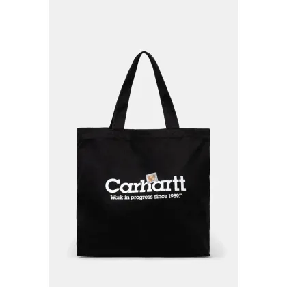 Zdjęcie Carhartt WIP torba bawełniana Canvas Graphic Tote Large kolor czarny I032928.2NTXX