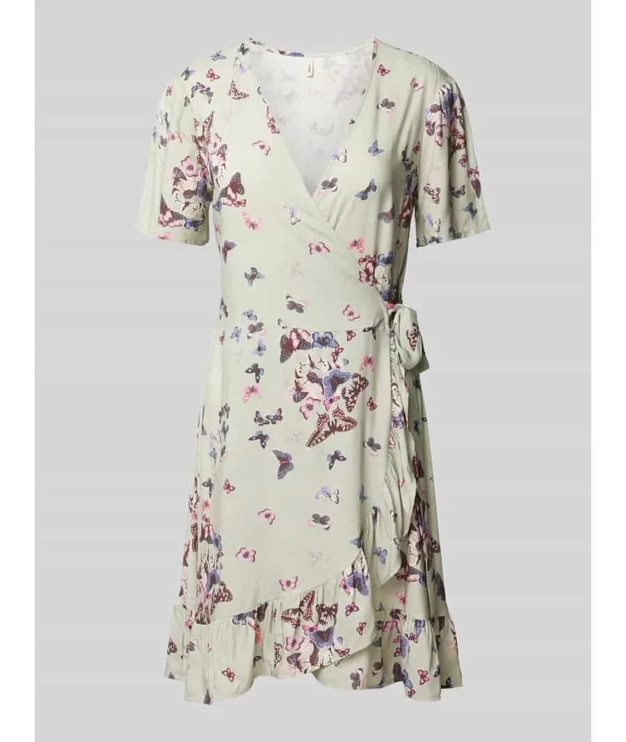 obrazek 1 Sukienka kopertowa z dołem obszytym falbaną model ‘ELISABETH’