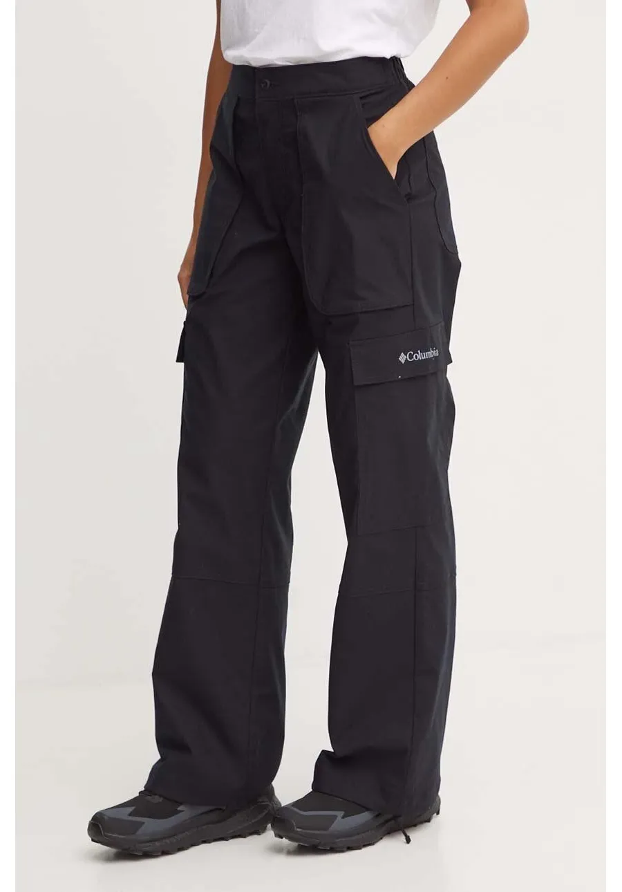 obrazek 1 Columbia spodnie Brea Falls damskie kolor czarny szerokie high waist 2086041