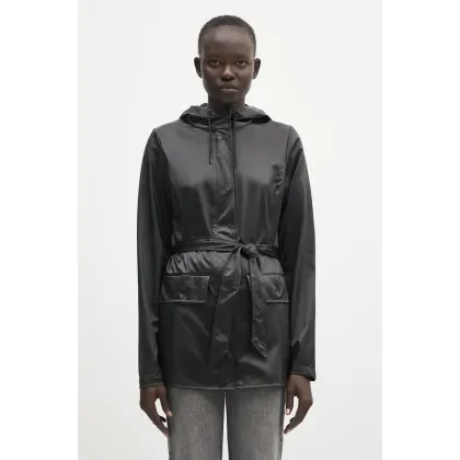 Zdjęcie Rains kurtka Curve Jacket W3 kolor czarny przejściowa 12100