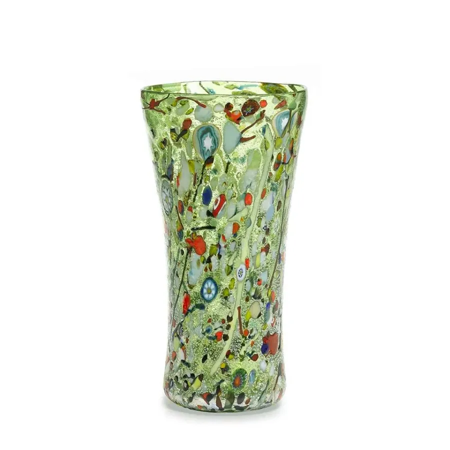 obrazek 1 Zielony stylowy wazon z weneckiego szkła murano (25 cm)