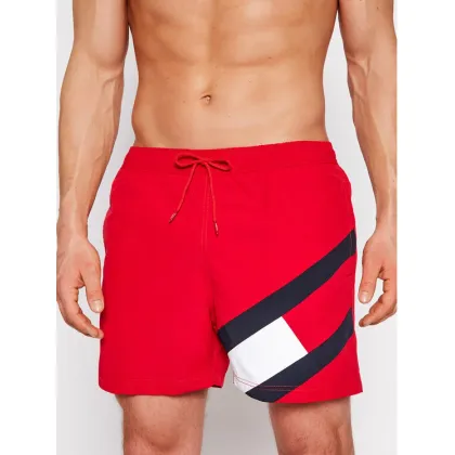 Zdjęcie Tommy Hilfiger Szorty kąpielowe UM0UM02048 Czerwony Slim Fit