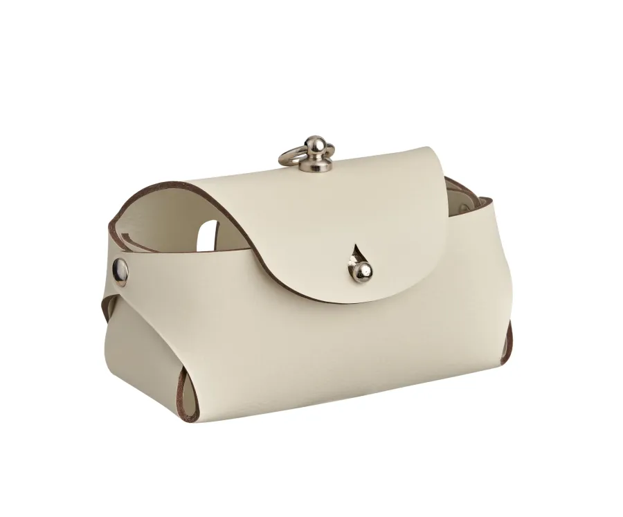 obrazek 1 Etui na woreczki na psie odchody 9x4xH5 cm w kolorze waniliowym