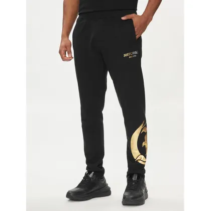 Zdjęcie Just Cavalli Spodnie dresowe 76OAAG24 Czarny Regular Fit