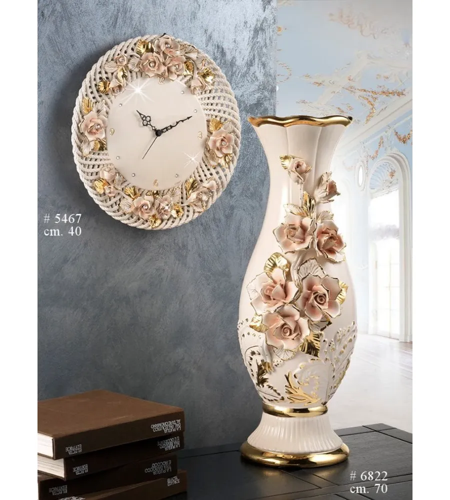 obrazek 1 Rewelacyjny zegar i wazon ceramiczny do oryginalnych wnętrz