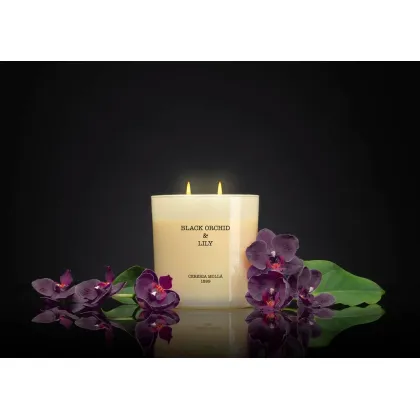 Picture Cereria Molla Candle XL 600 gr. Black Orchid and Lily