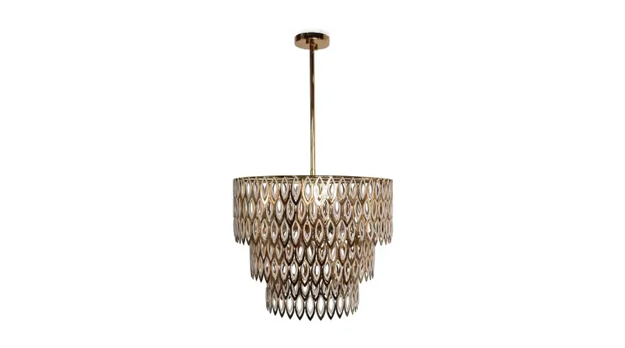 obrazek 5 Stylowa lampa wisząca Petal z mosiądzu