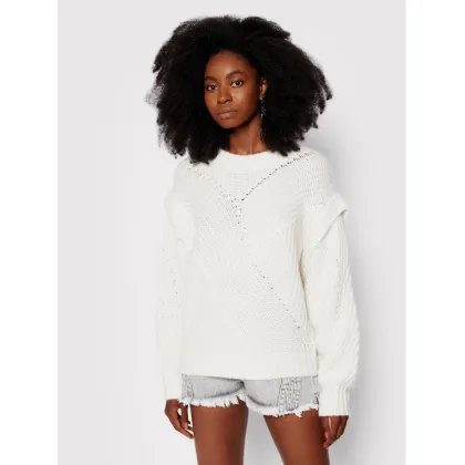 Zdjęcie IRO Sweter Acia AP241 Beżowy Relaxed Fit
