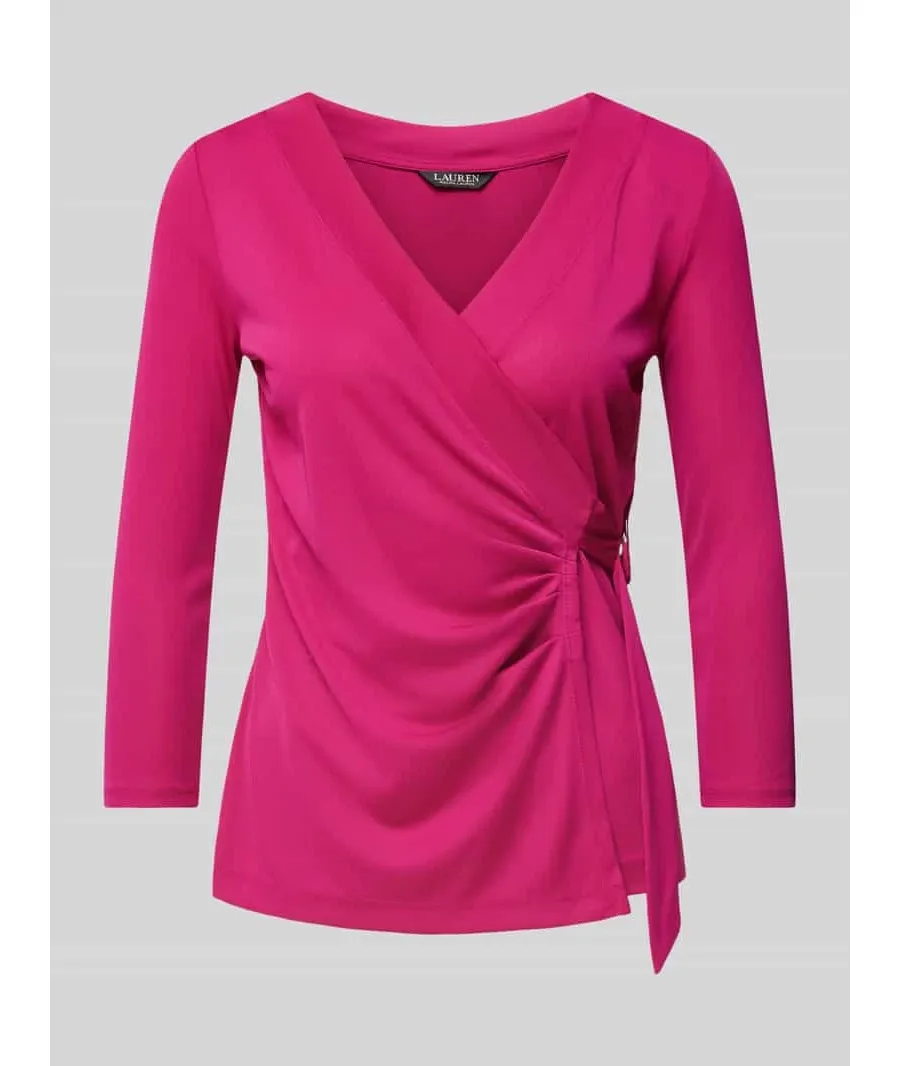 obrazek 1 Lauren Ralph Lauren Bluzka 200889081018 Różowy Slim Fit LAUREN RALPH LAUREN