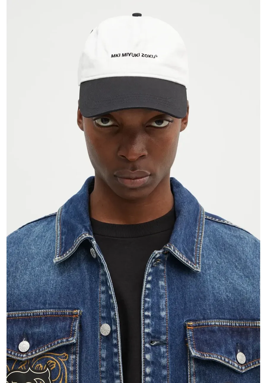 obrazek 1 MKI MIYUKI ZOKU czapka z daszkiem bawełniana Classic Ball Cap kolor beżowy z aplikacją CLASSIC.BALL.CAP
