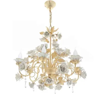 Picture A brilliant chandelier with crystals for the apartment - Napoleon